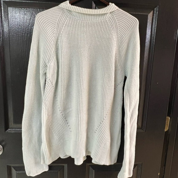 Gap Baby Blue Thick Knit Turtleneck Sweater Size M