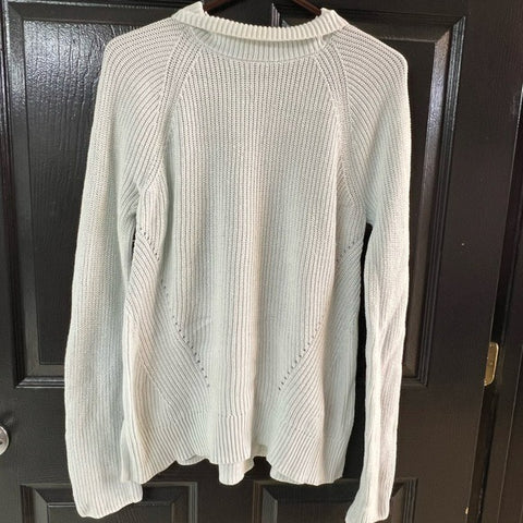 Gap Baby Blue Thick Knit Turtleneck Sweater Size M