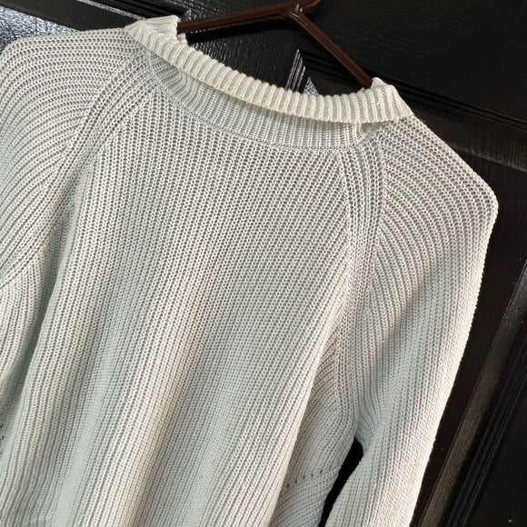 Gap Baby Blue Thick Knit Turtleneck Sweater Size M