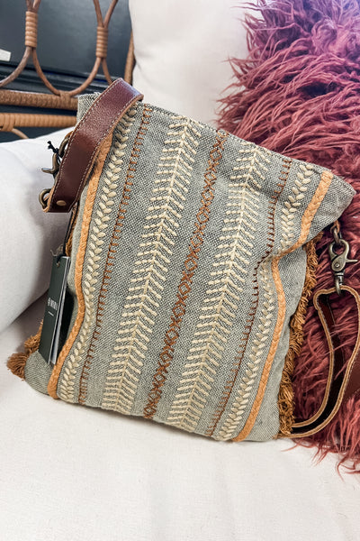 Sage + Copper Crossbody Bag