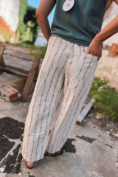 Lavender Fields Barrel Pants