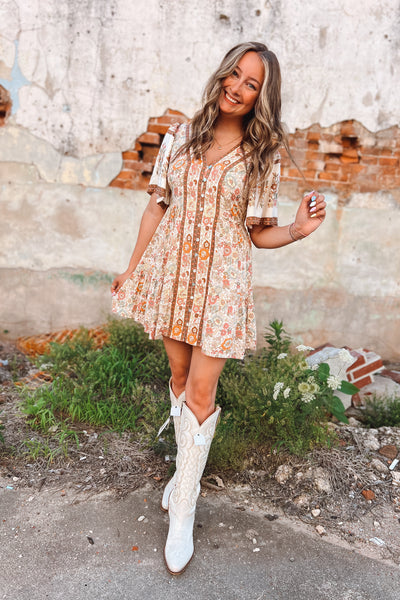 Desert Wildflower Babydoll Dress