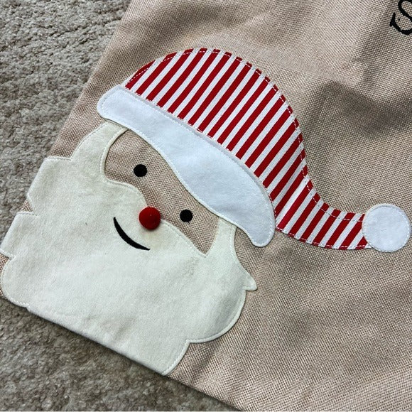 Approved By Santa Large Potato Sack Gift Bag Stocking