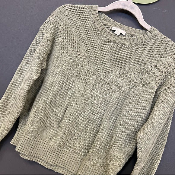 Olive Green Thick Knit Sweater Size Small