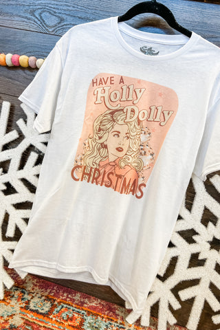 Holly Dolly Christmas Graphic Tee