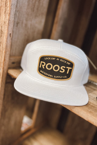 Roost Patch White Hat