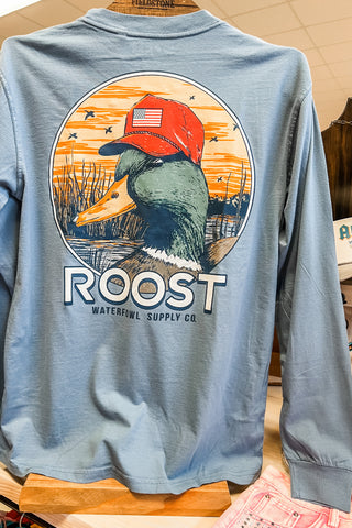 Roost Long Sleeve Americana Duck Tee
