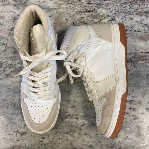 Shu Shop Rebecca High Top Sneakers Nude/Cream Size 10