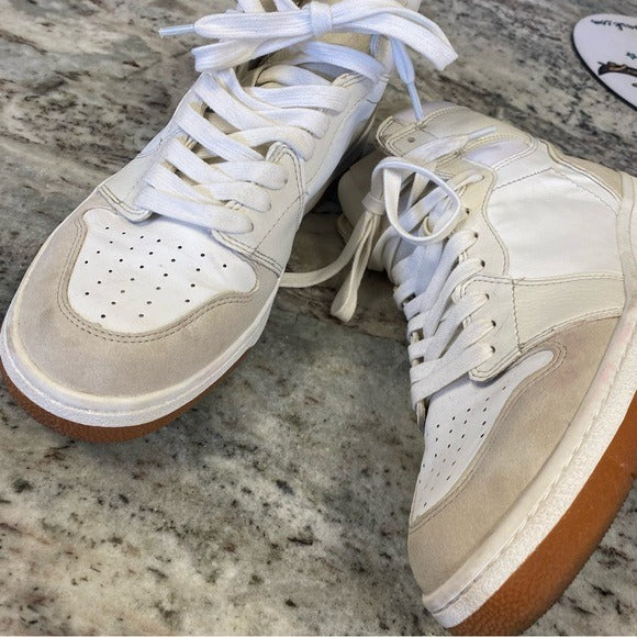 Shu Shop Rebecca High Top Sneakers Nude/Cream Size 10