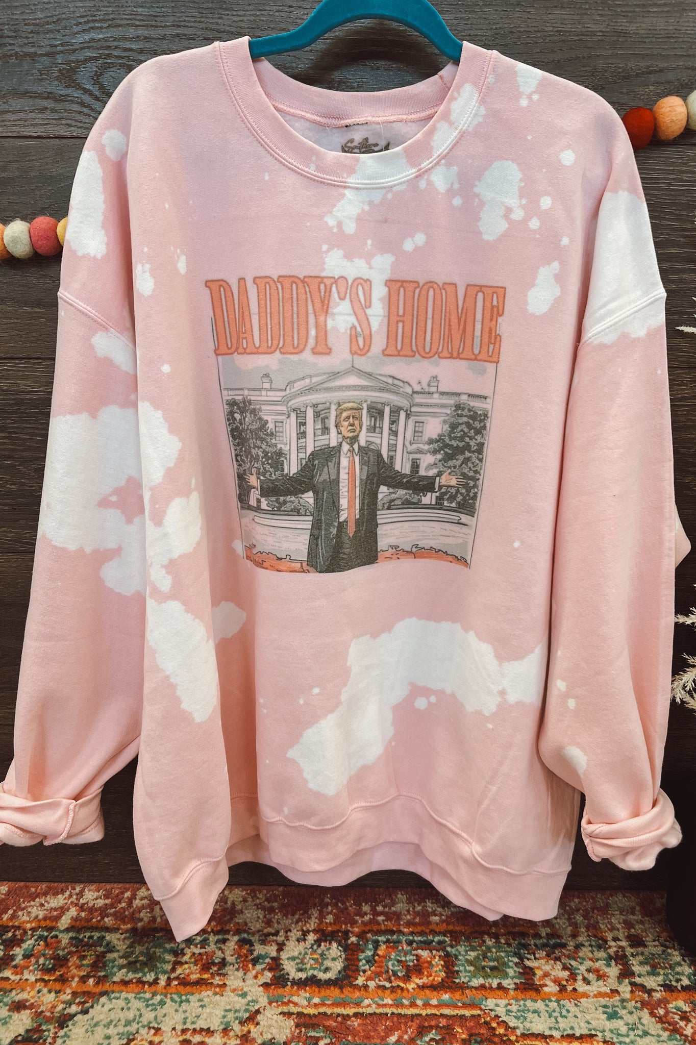 Daddy's Home Trump Distressed Sweatshirt