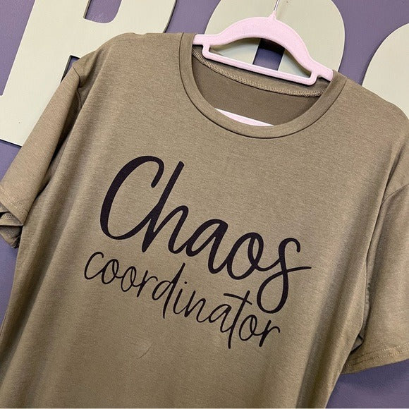 Chaos Coordinator Olive Graphic Tee Size XL