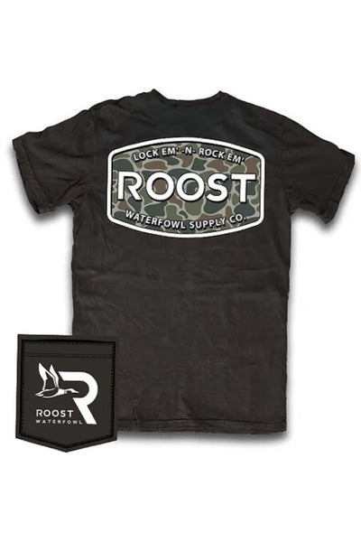 Roost Camo Logo Pocket Tee