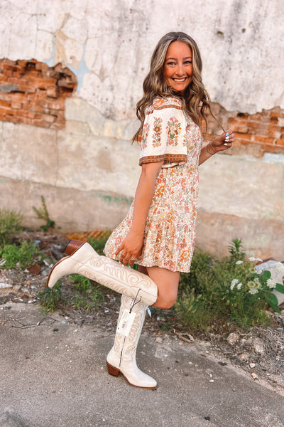 Desert Wildflower Babydoll Dress