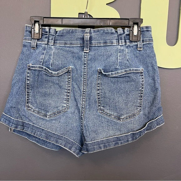 Paper Bag Denim Shorts Size Medium