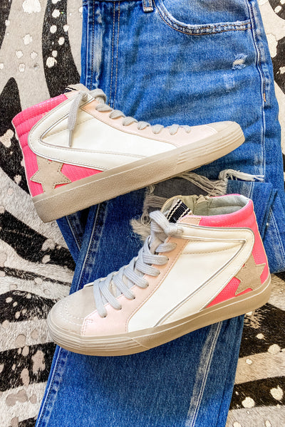 Shu Shop Roxanne Sneakers Pink Lizard