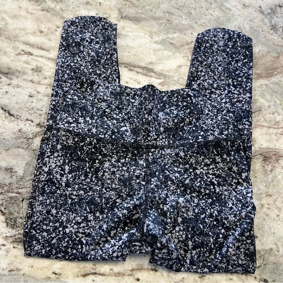 All in Motion Girls Raw Edge Speckled Leggings Size 10/12