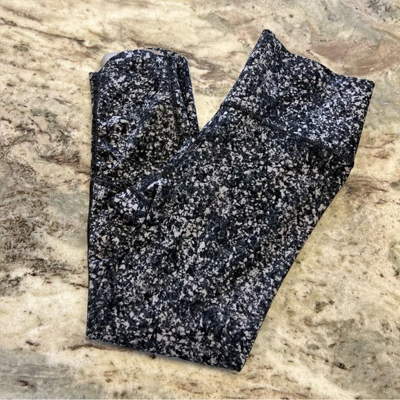 All in Motion Girls Raw Edge Speckled Leggings Size 10/12