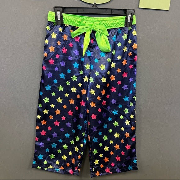 Justice Satin Star Capri Pajama Pants Size Girls 12