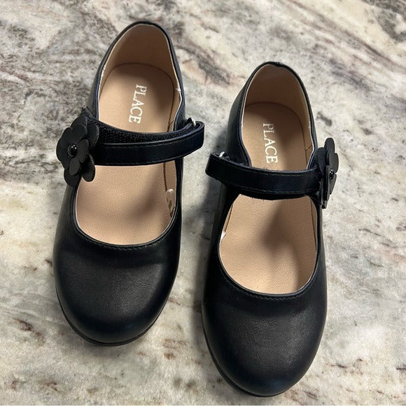 The Children’s Place Black Slip On Buckle Dress Shoes Size 11