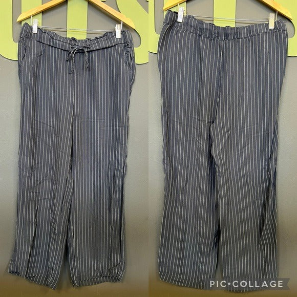 Ann Taylor Loft Lounge Pinstripe Cozy Lounge Pants Size L