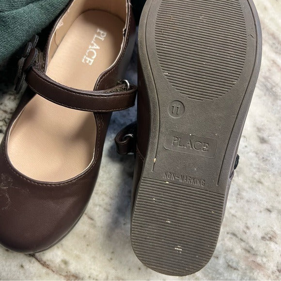 The Children’s Place Brown Slip On Dress Shoes Size 11