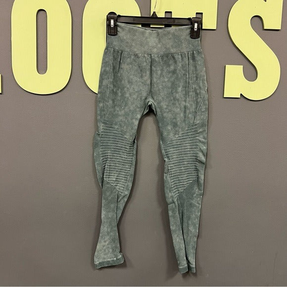 Hunter Green Moto Leggings Small