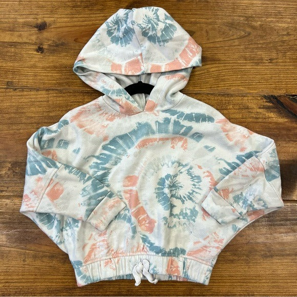 Carters Tie Dye Cropped Hoodie Girls Size 5