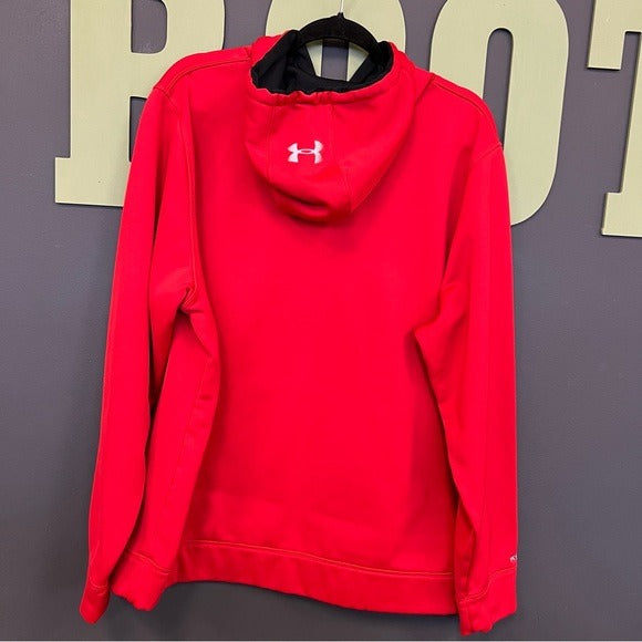 UA Under Armour Red Loose Fit Hoodie Men’s Size 2XL