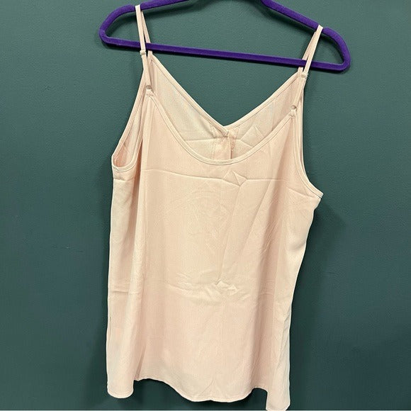 Light Blush Button Front Tank Top Size XL