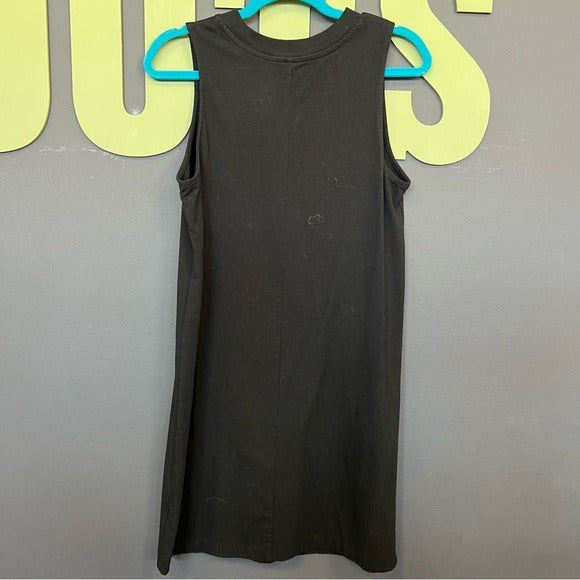 A New Day by Target Sleeveless Crew Neck Black T-Shirt Dress Size Medium