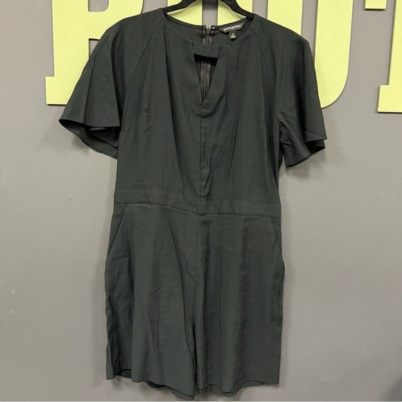 Banana Republic Black Short Sleeve Romper Size 12