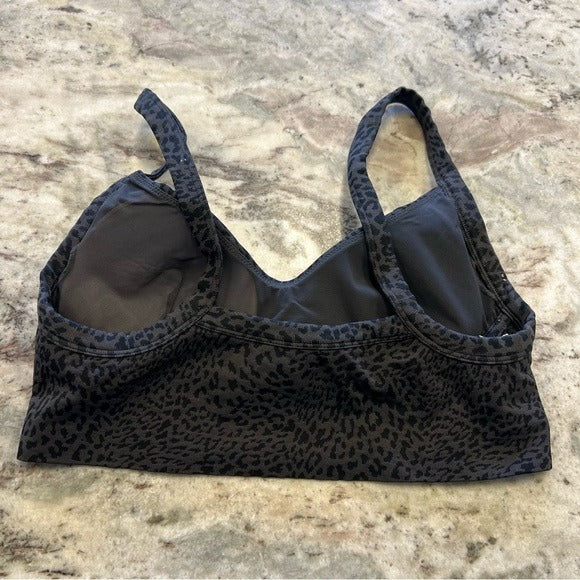 Victoria’s Secret Black Leopard Sports Bra Size Medium