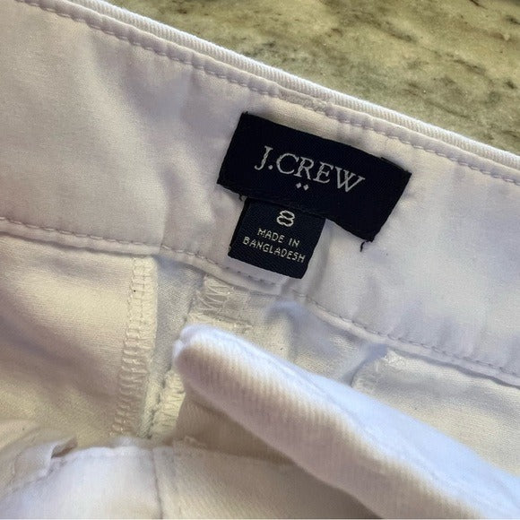 J Crew White Shorts 3.5” Size 8