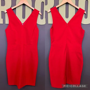 Banana Republic Red Sheath Dress Size 10