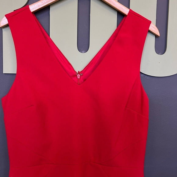 Banana Republic Red Sheath Dress Size 10