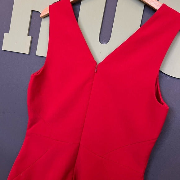 Banana Republic Red Sheath Dress Size 10