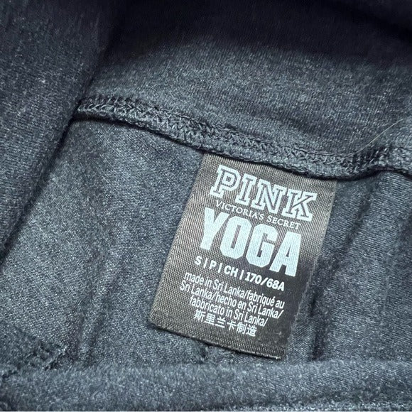 VS Victorias Secret Pink Charcoal Full Length Yoga Leggings Size Small