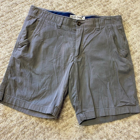 True Craft Men's Gray Shorts Size 34