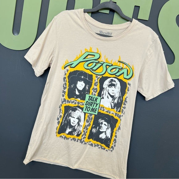 Recycled Karma Poison Graphic Band Tee Talk Dirty To Me Small