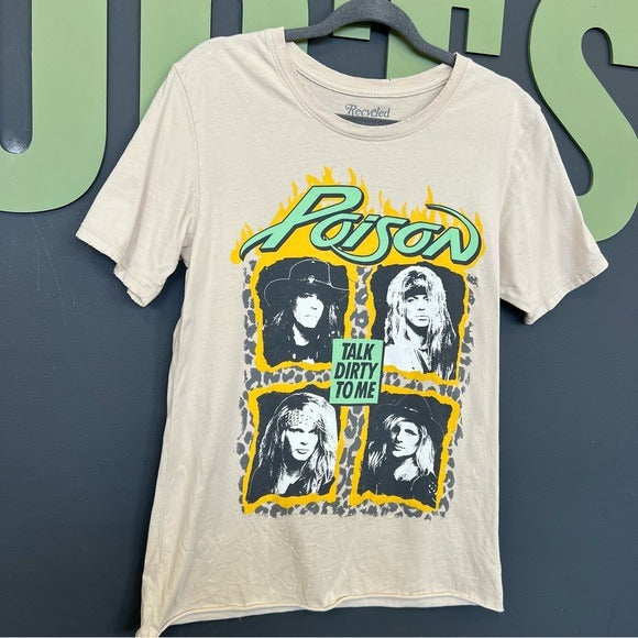 Recycled Karma Poison Graphic Band Tee Talk Dirty To Me Small