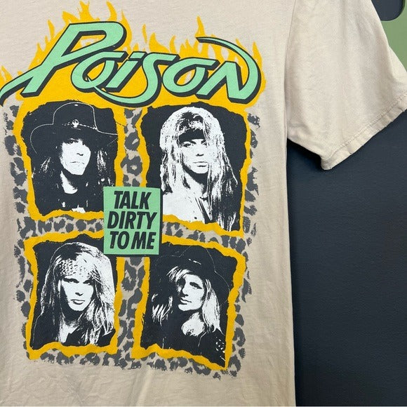 Recycled Karma Poison Graphic Band Tee Talk Dirty To Me Small