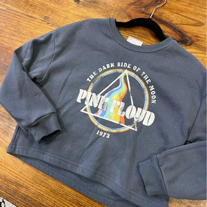 Pink Floyd Girls Cropped Sweatshirt Size 6/6X