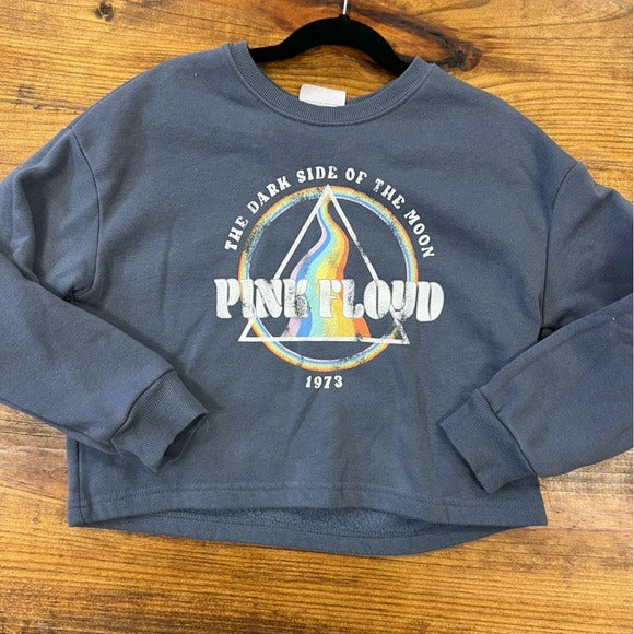 Pink Floyd Girls Cropped Sweatshirt Size 6/6X