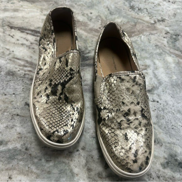 Snake Print Slip On Slide Shoes Size 10