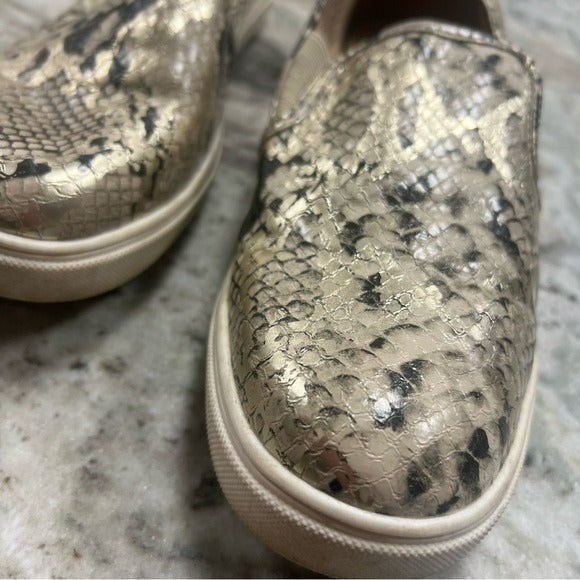 Snake Print Slip On Slide Shoes Size 10