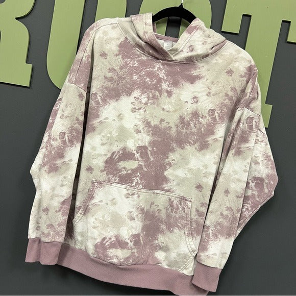 Purple Tie Dye Hoodie Large