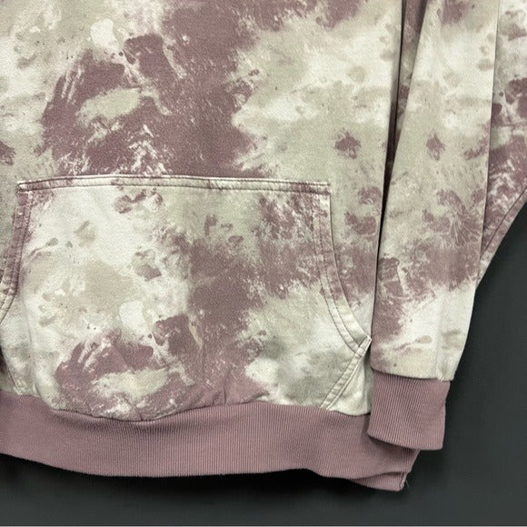 Purple Tie Dye Hoodie Large