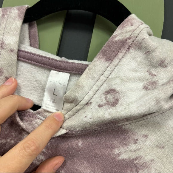 Purple Tie Dye Hoodie Large