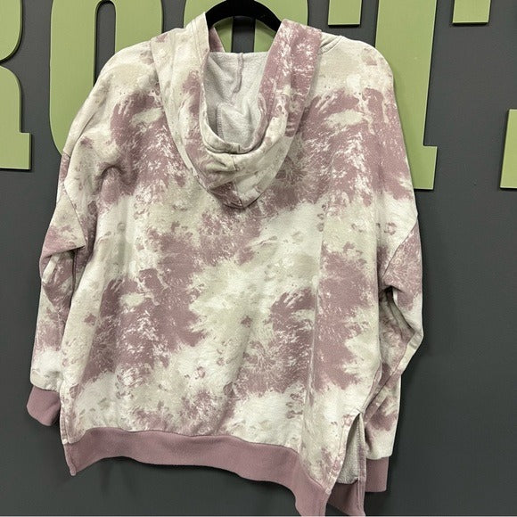 Purple Tie Dye Hoodie Large