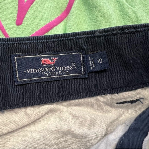 Vineyards Vines Boys Navy Straight Leg Chino Dress Pants Size 10